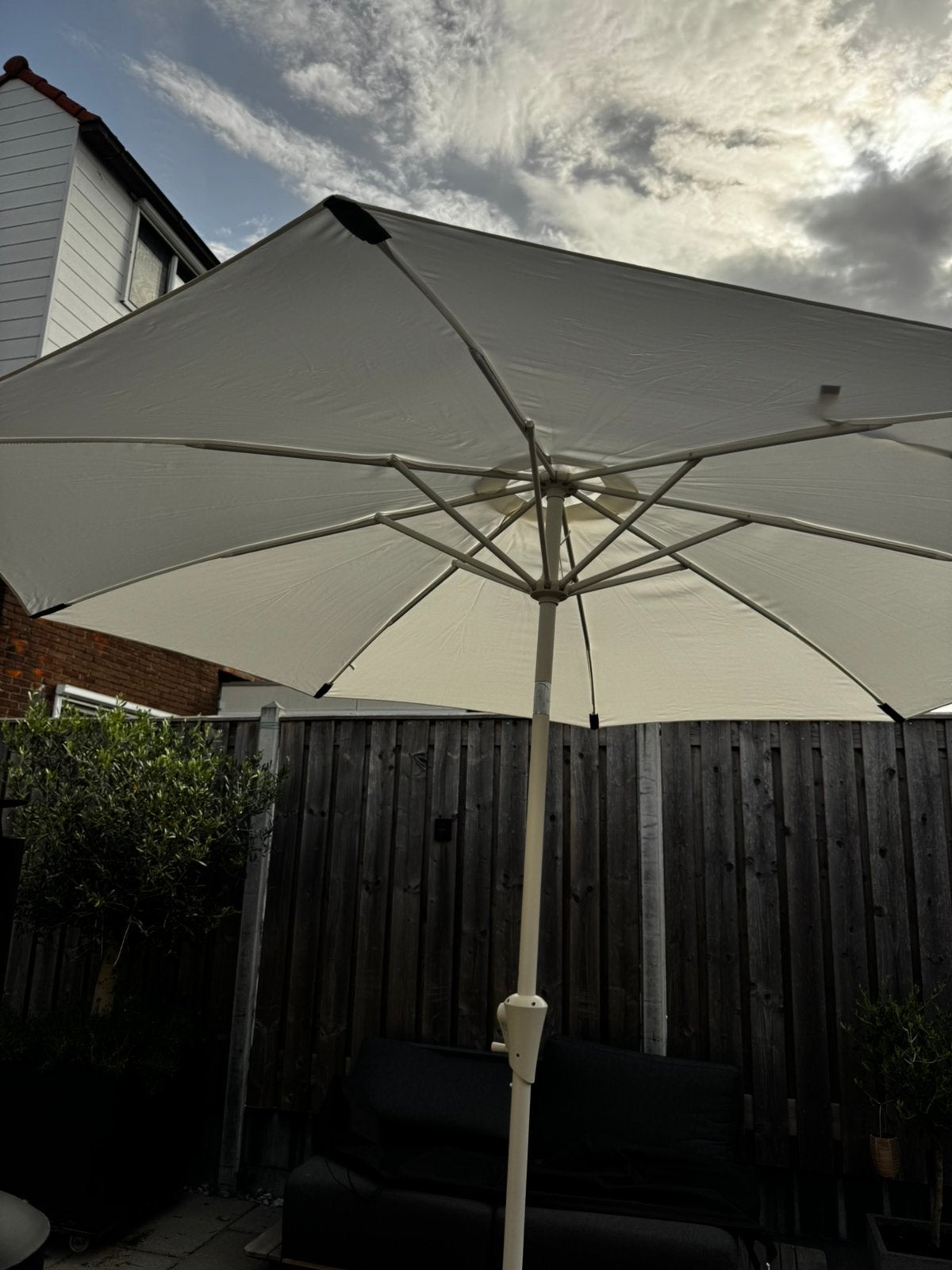 Hartman parasol type Jill 270 cm Nieuw, Ophalen, Zo goed als nieuw