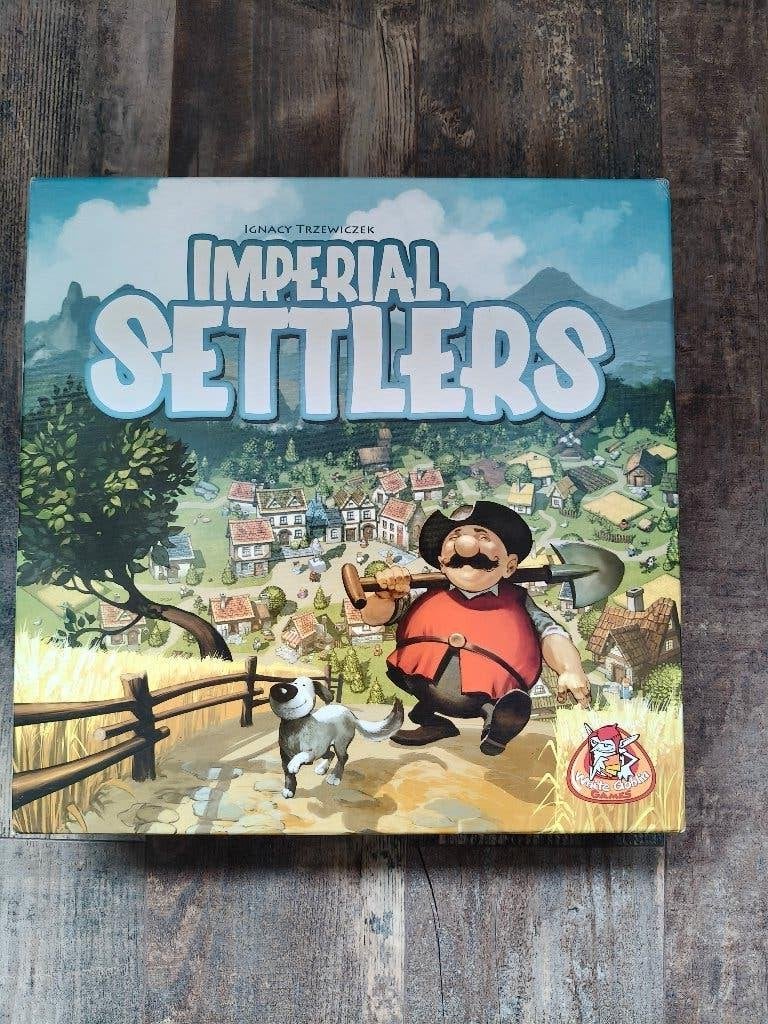 Imperial Settlers incl. uitbreidingen, Hobby en Vrije tijd, Een of twee spelers, Ophalen of Verzenden, Zo goed als nieuw, White Goblin Games