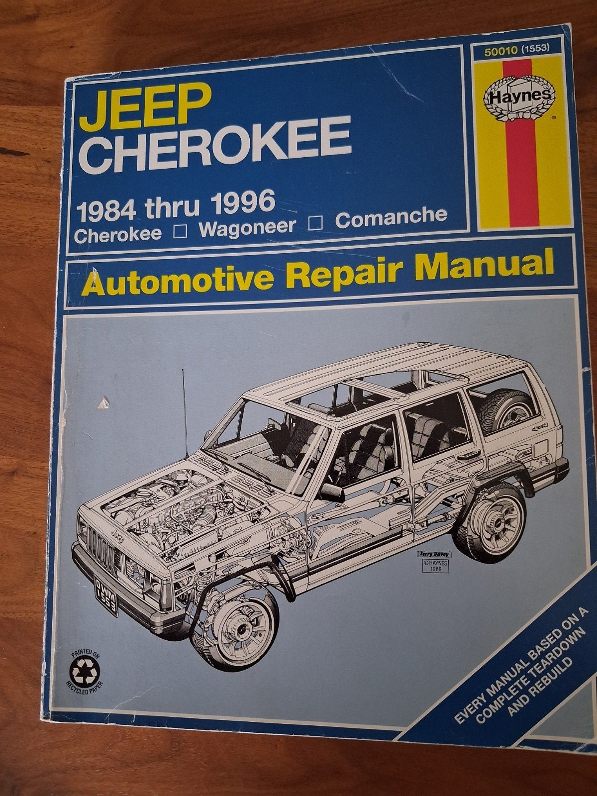 Haynes Reparatiehandleiding Jeep Cherokee 1984-1996, Ophalen of Verzenden