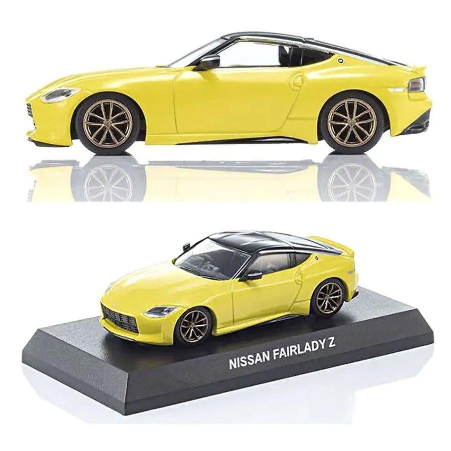 Kyosho 1:64 Nissan Fairlady-Z Book Type - Yellow, Overige merken, Auto, Groter dan 1:32, Nieuw