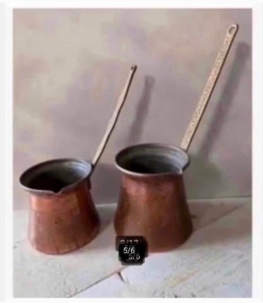 4 x Brocante koperen oosterse Kannen Kannetjes, pr.v.4 stuks, Antiek en Kunst, Ophalen of Verzenden