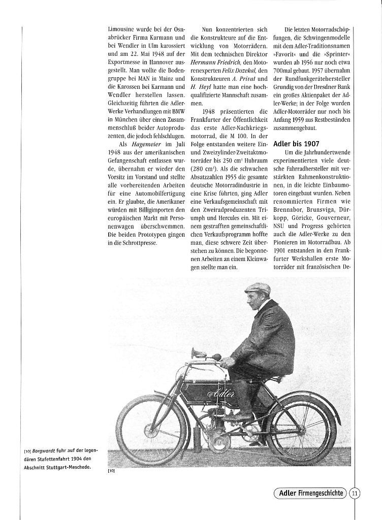 Adler Motorräder, Verzenden, Nieuw, Johann Kleine Vennekate, Merk of Model