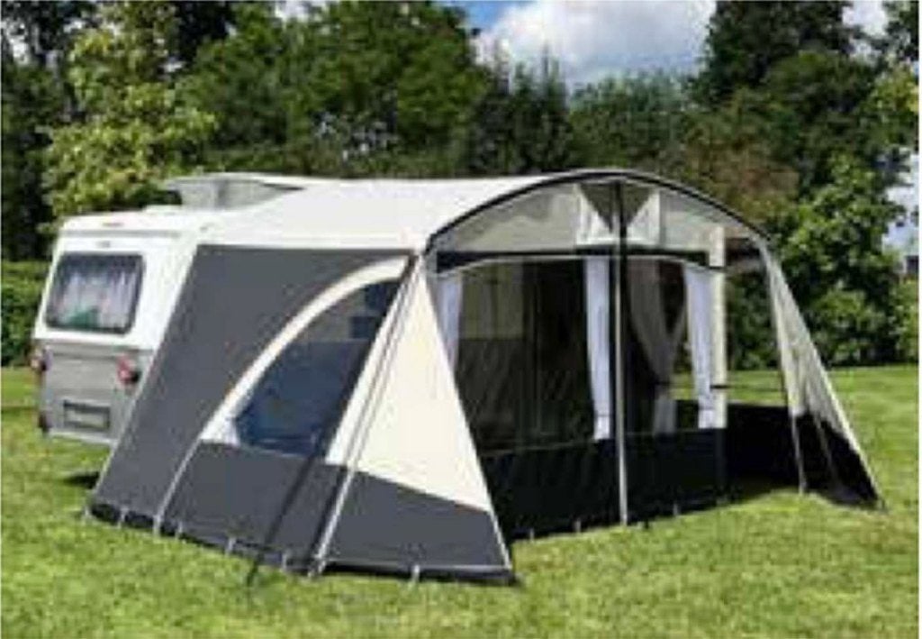 voortent (Fortex) met luifel Eriba touring 410, Ophalen, Gebruikt, Ten Cate All Season 240g/m2, Overige merken