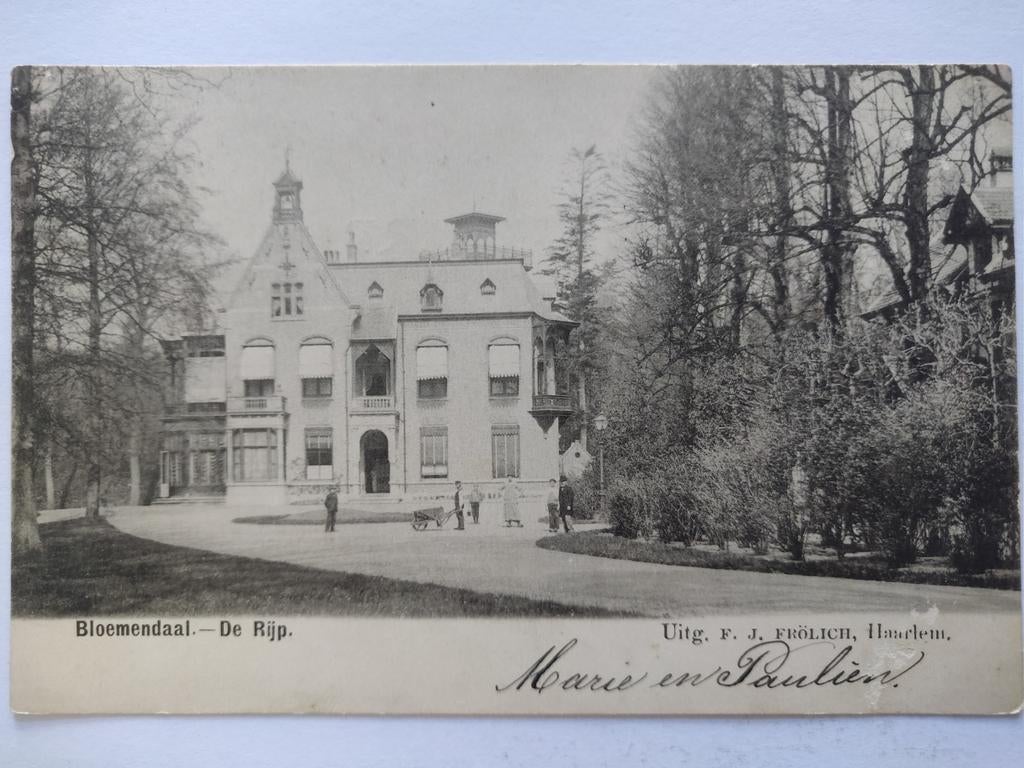 X522 Bloemendaal De Rijp 1900 Kleinrond Jutfaas, Ophalen of Verzenden, Voor 1920, Noord-Holland