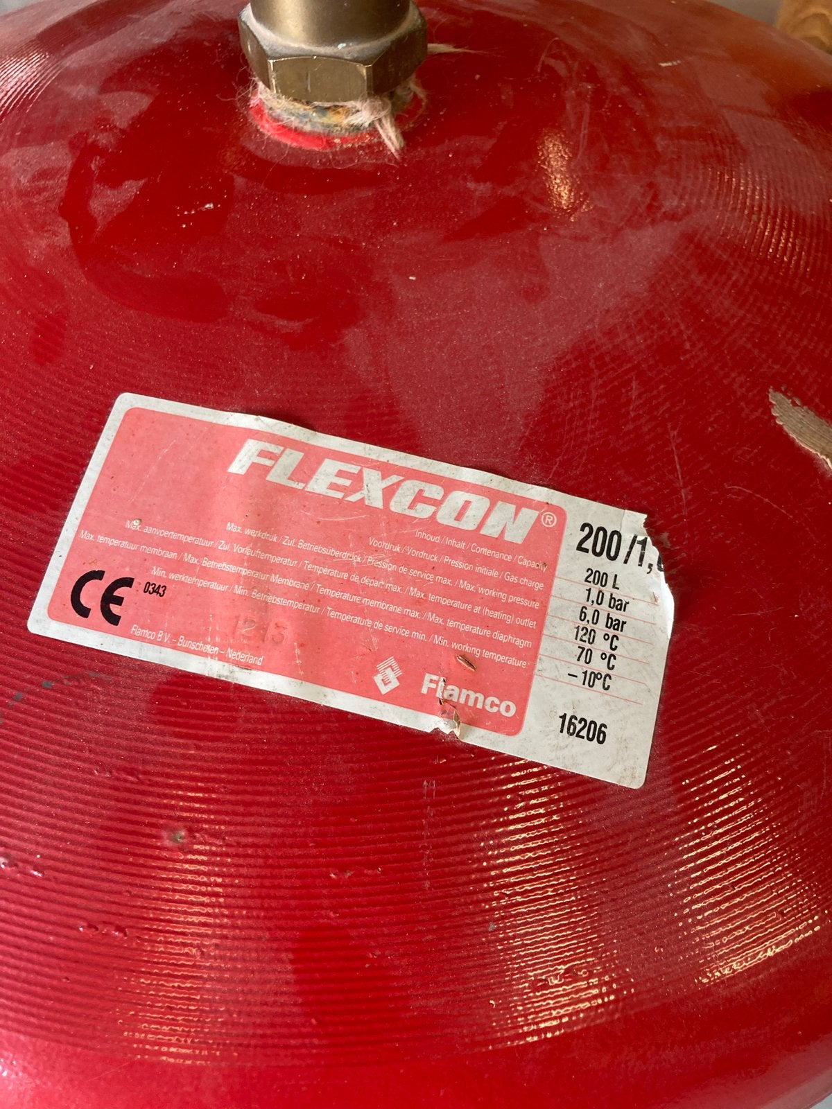 Flexcon Expansievat 200L, voor tuinkachel / smoker / BBQ, Doe-het-zelf en Verbouw, Verwarming en Radiatoren, Ophalen, Overige typen
