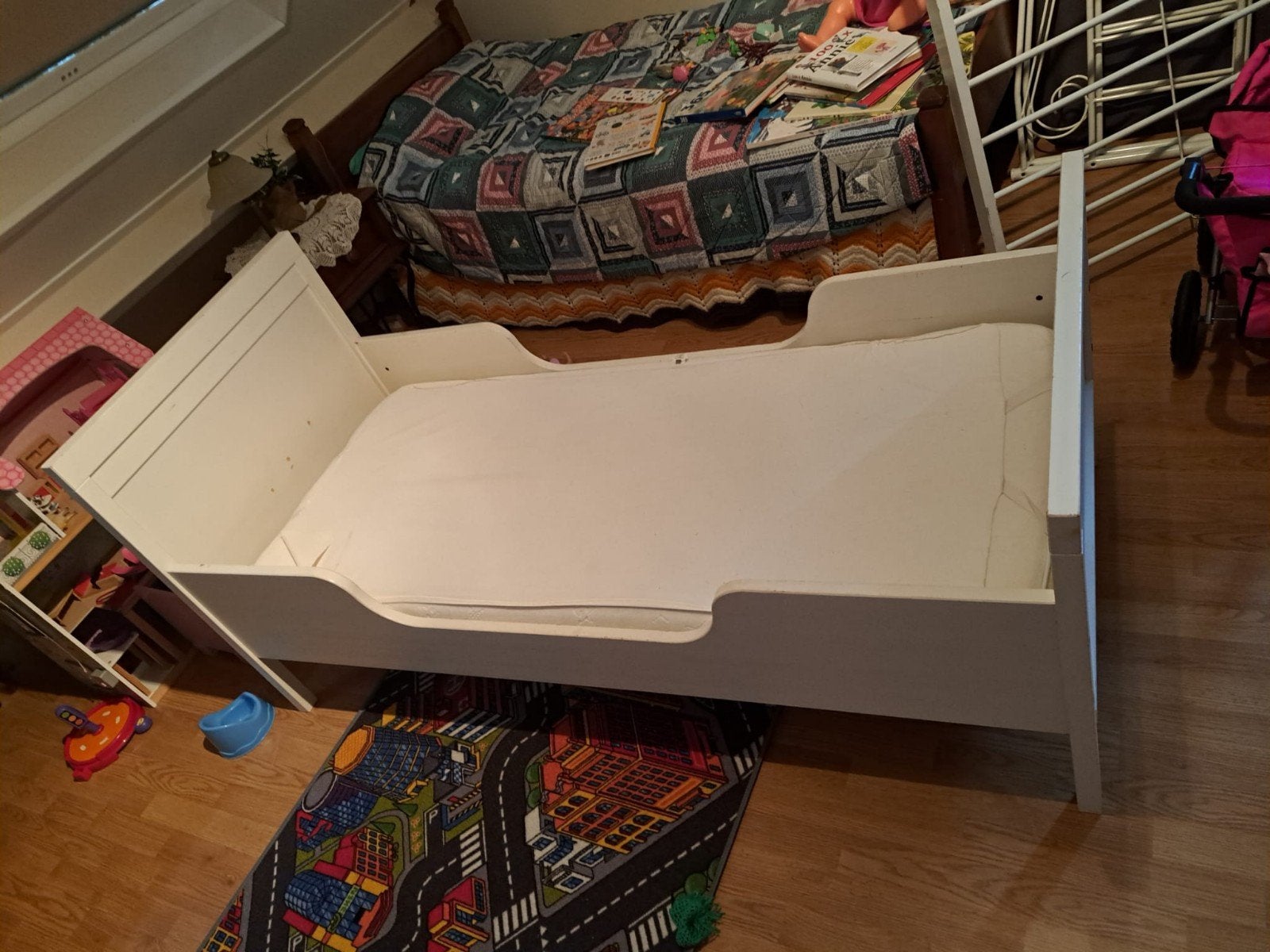 gratis af te halen, Kinderen en Baby's, Kinderkamer | Bedden, Ophalen, Gebruikt, 70 tot 85 cm, 140 tot 160 cm