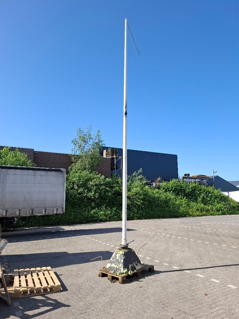 vlaggenmast / baniermast, Ophalen, Gebruikt