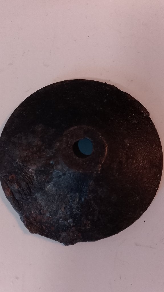 Antiek gietijzeren gewicht / conische klemplaat (9,5 cm), Antiek en Kunst, Ophalen of Verzenden