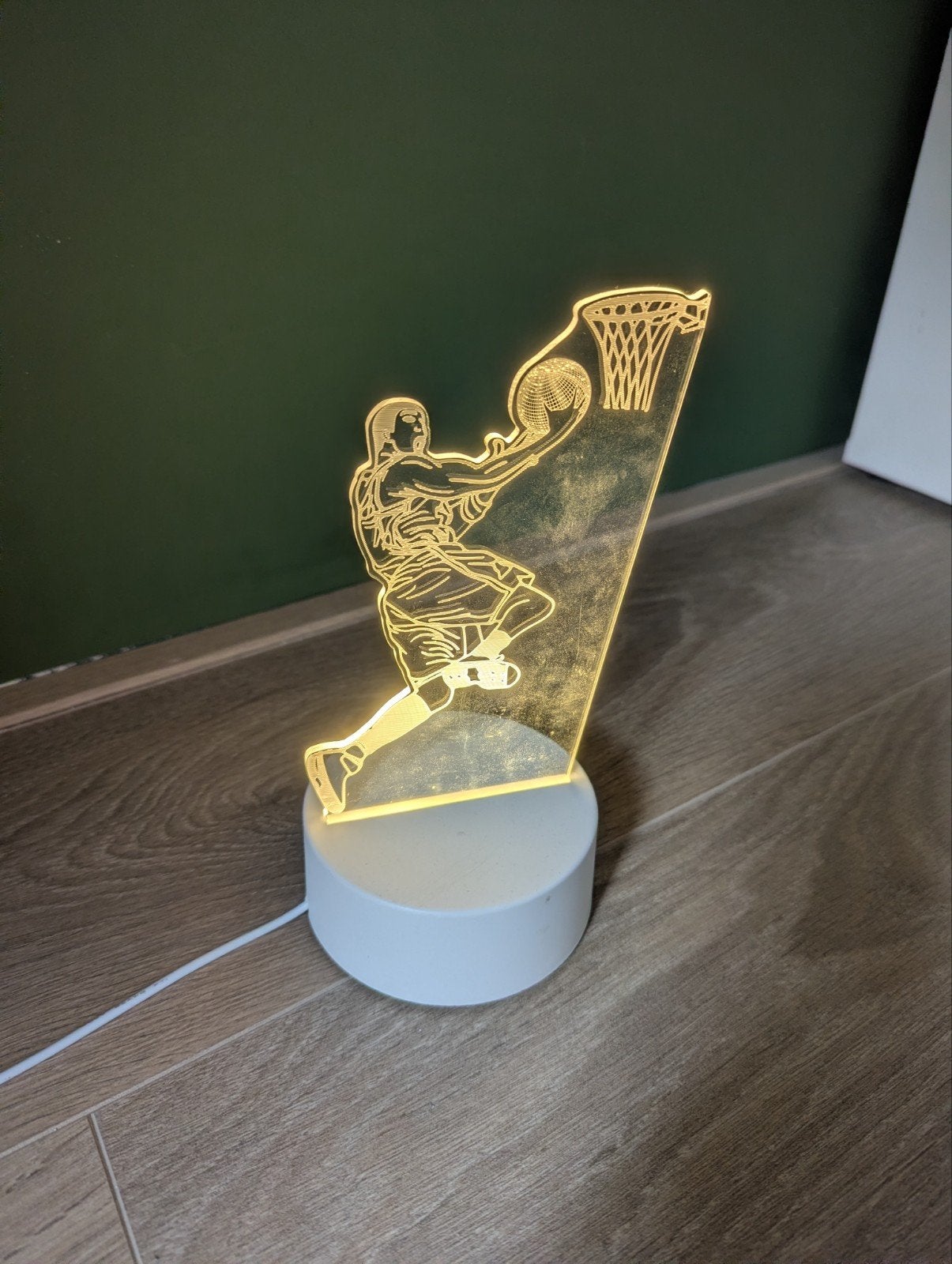 Basketbal lamp met usb aansluiting, Huis en Inrichting, Ophalen of Verzenden