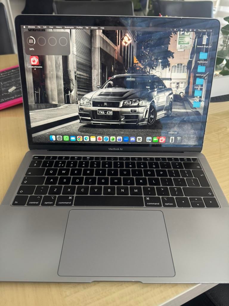 Macbook air 13.3 inch 2019, Computers en Software, Apple Macbooks, Ophalen, 13 inch, Minder dan 2 Ghz, Zo goed als nieuw