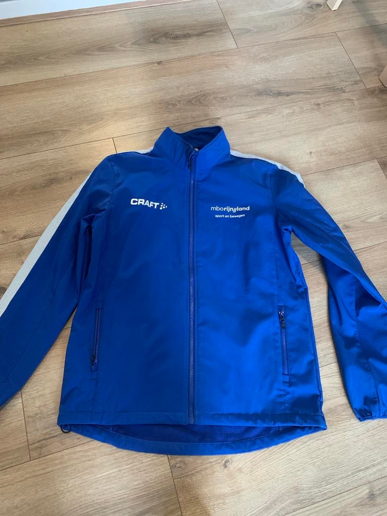 Craft sportjas van MBO Rijnland, Maat 52/54 (L), Blauw, Ophalen of Verzenden, Zo goed als nieuw