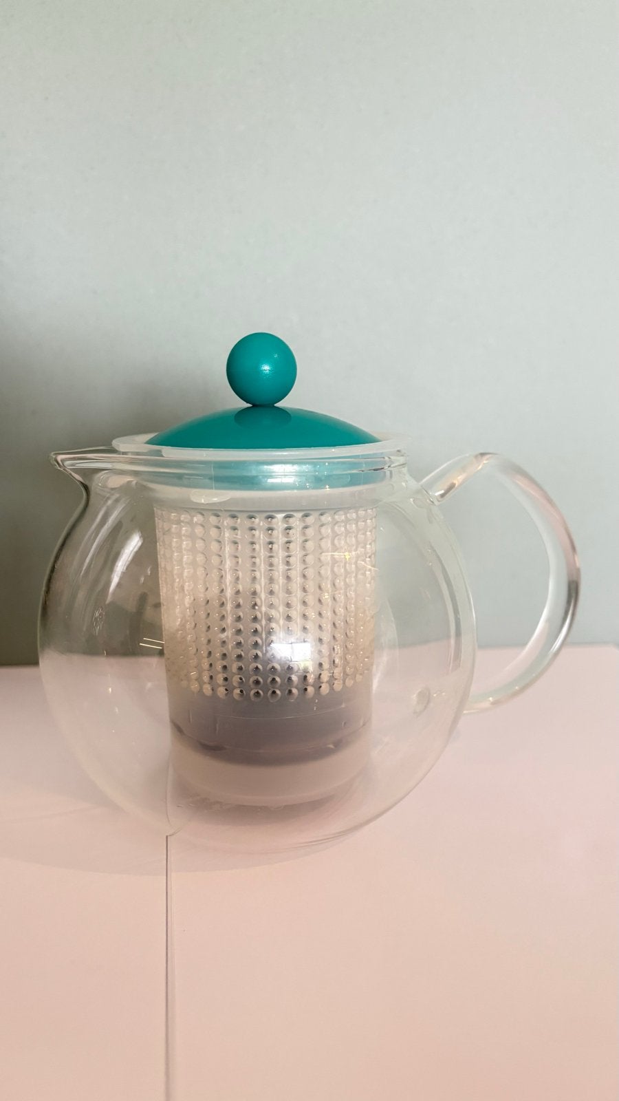 Bodum theepot met theefilter - Zo goed als nieuw, Theepot/fluitketel, Glas, Bodum, Ophalen of Verzenden