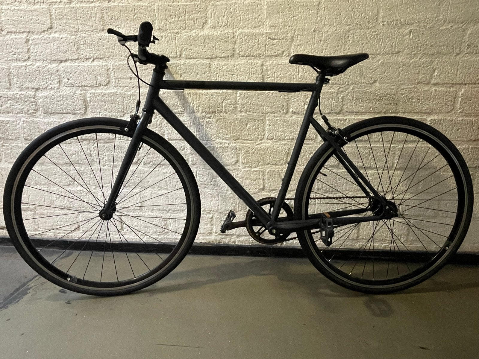Elops Single Speed Fiets, Gebruikt, Velgrem, Versnellingen, 53 tot 57 cm