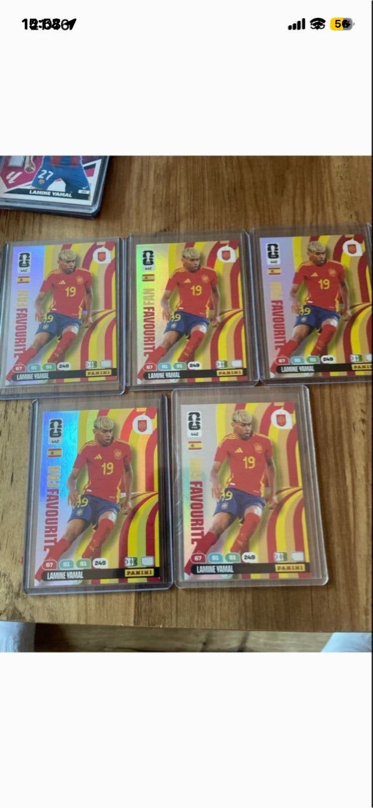 Lamine Yamal Panini Adrenalyn XL Voetbal Kaarten, Ophalen of Verzenden, Zo goed als nieuw, Buitenlandse clubs, Spelerskaart