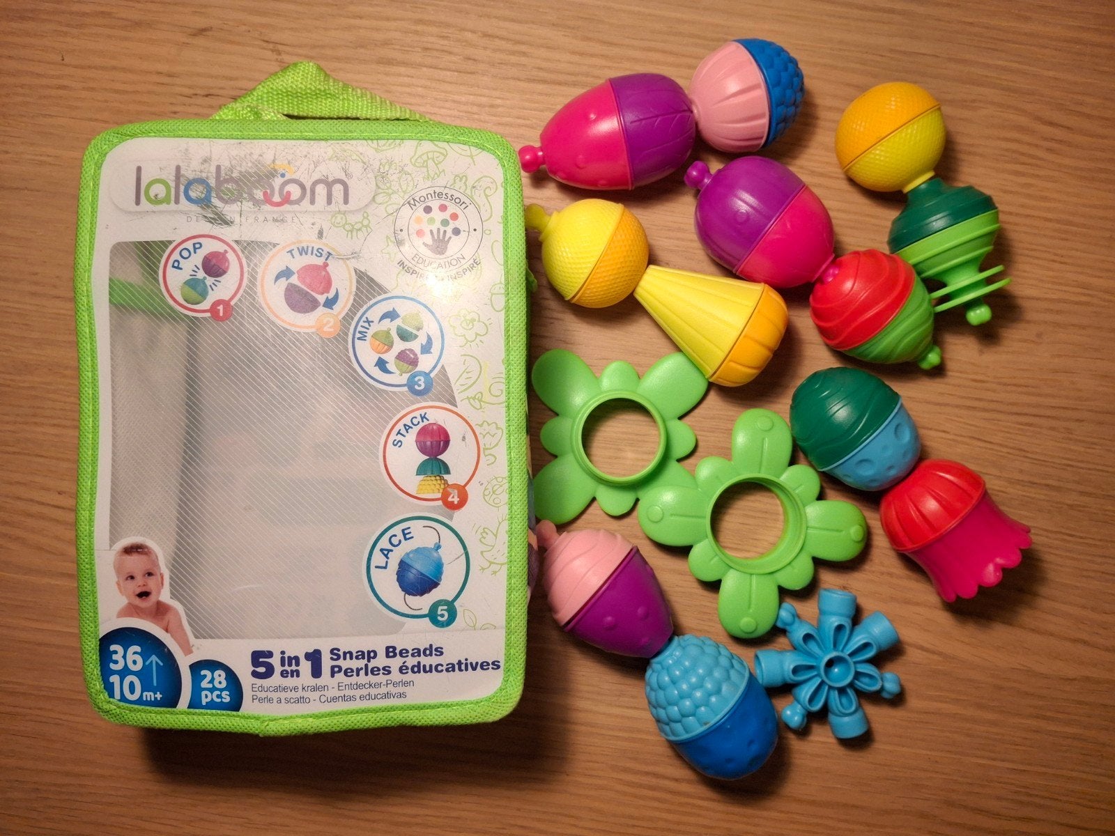 Lalaboom 5-in-1 Bloemkralen - Educatief Speelgoed, Ophalen of Verzenden, Gebruikt, Bouwen