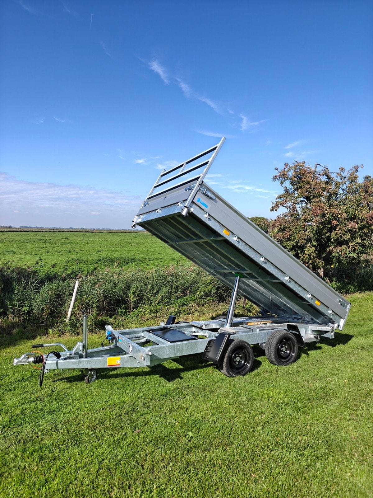 Demo Hapert kipper aanhanger 3000KG + rijplaten, Ophalen of Verzenden, Zo goed als nieuw