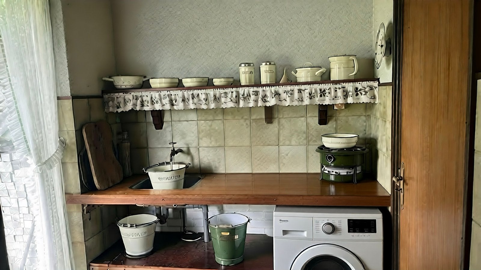 Vintage Emaille Keukengerei Collectie, Antiek en Kunst, Ophalen