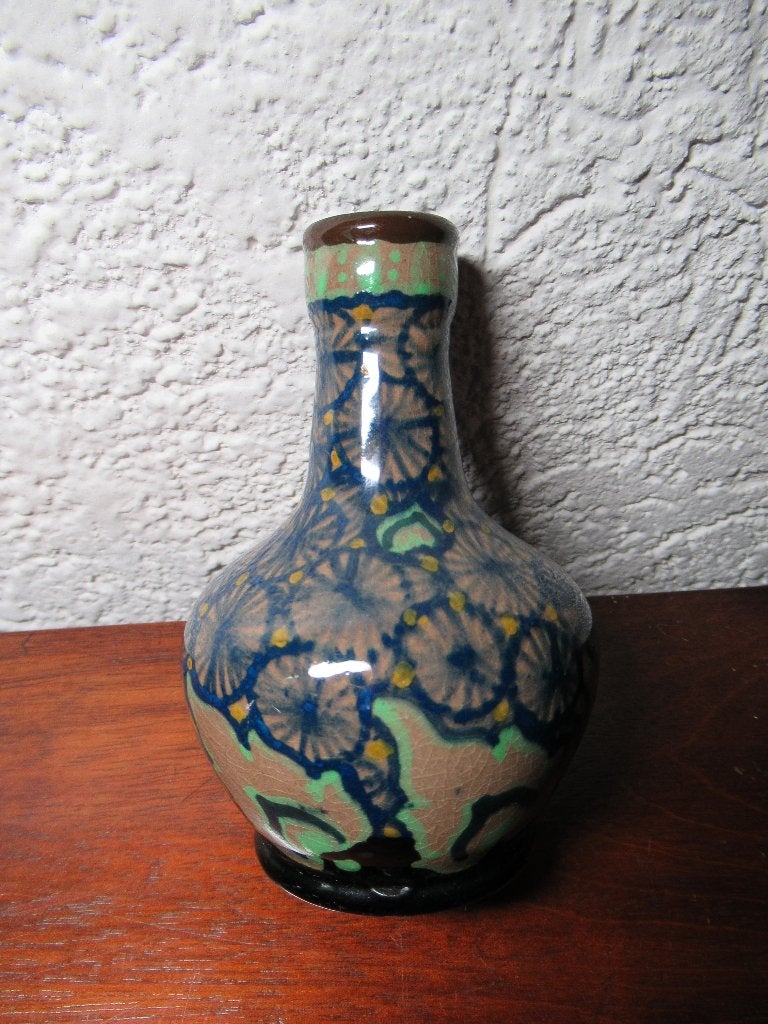 GOUDA Vaasje antiek gesigneerd Fredy 1178 10 cm hoog € 45, Antiek en Kunst, Ophalen of Verzenden