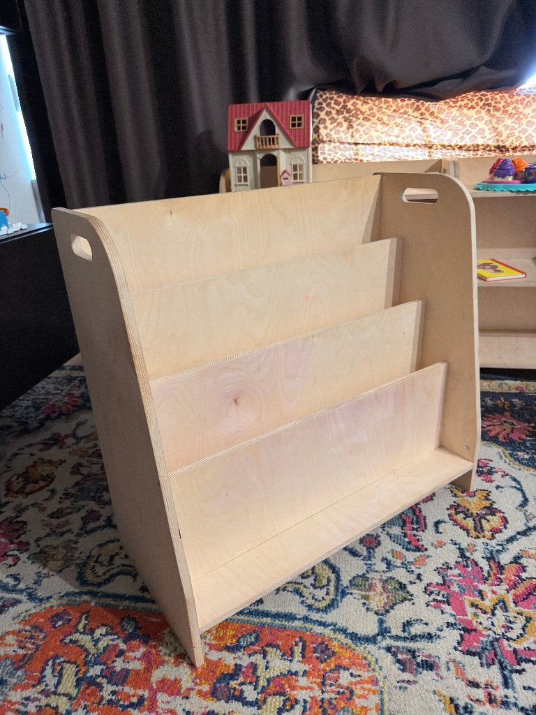 kinderbibliotheek - bookshelf handmade wood 73x35x70, Ophalen, Zo goed als nieuw