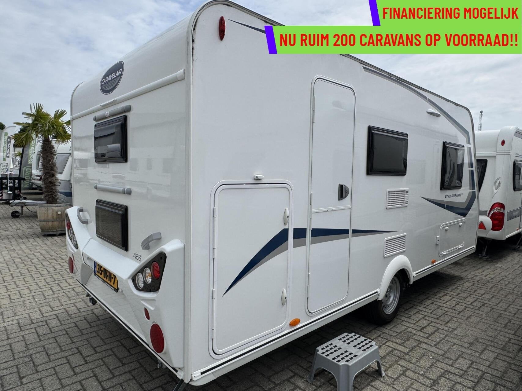 CARAVELAIR ALBA STYLE FAMILY 466,STAPELBED,DWARSBED,TREINZIT, Caravans en Kamperen, Caravans, Mover, Bedrijf, 6 tot 7 meter, Caravelair