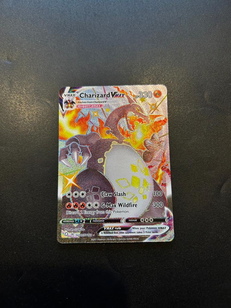 Charizard Vmax sv107/sv122 Shining Fates, Ophalen of Verzenden, Zo goed als nieuw