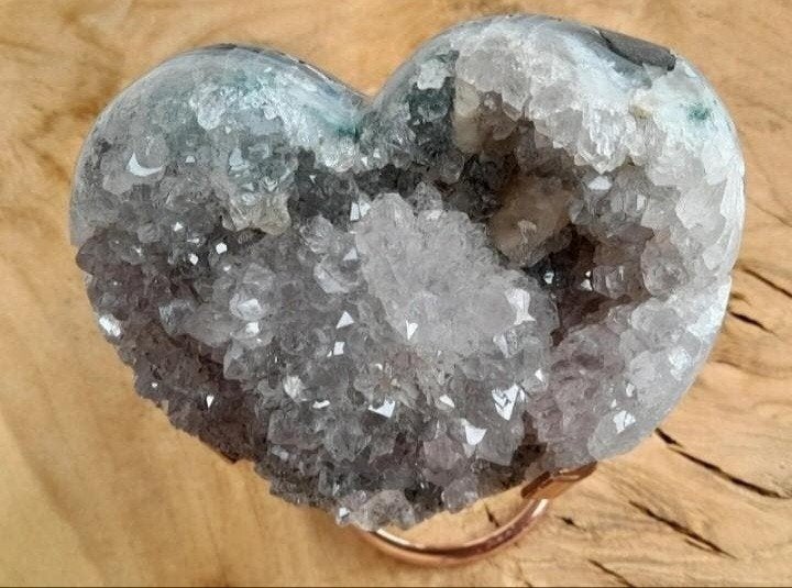 Dik Flower Amethist hart van 750 gram., Ophalen of Verzenden