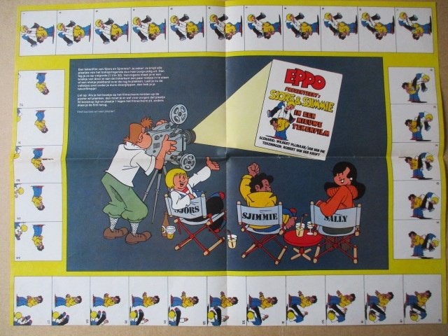 adv11083 eppo sjors en sjimmie bijlage, Ophalen, Overige figuren, Gebruikt, Plaatje, Poster of Sticker