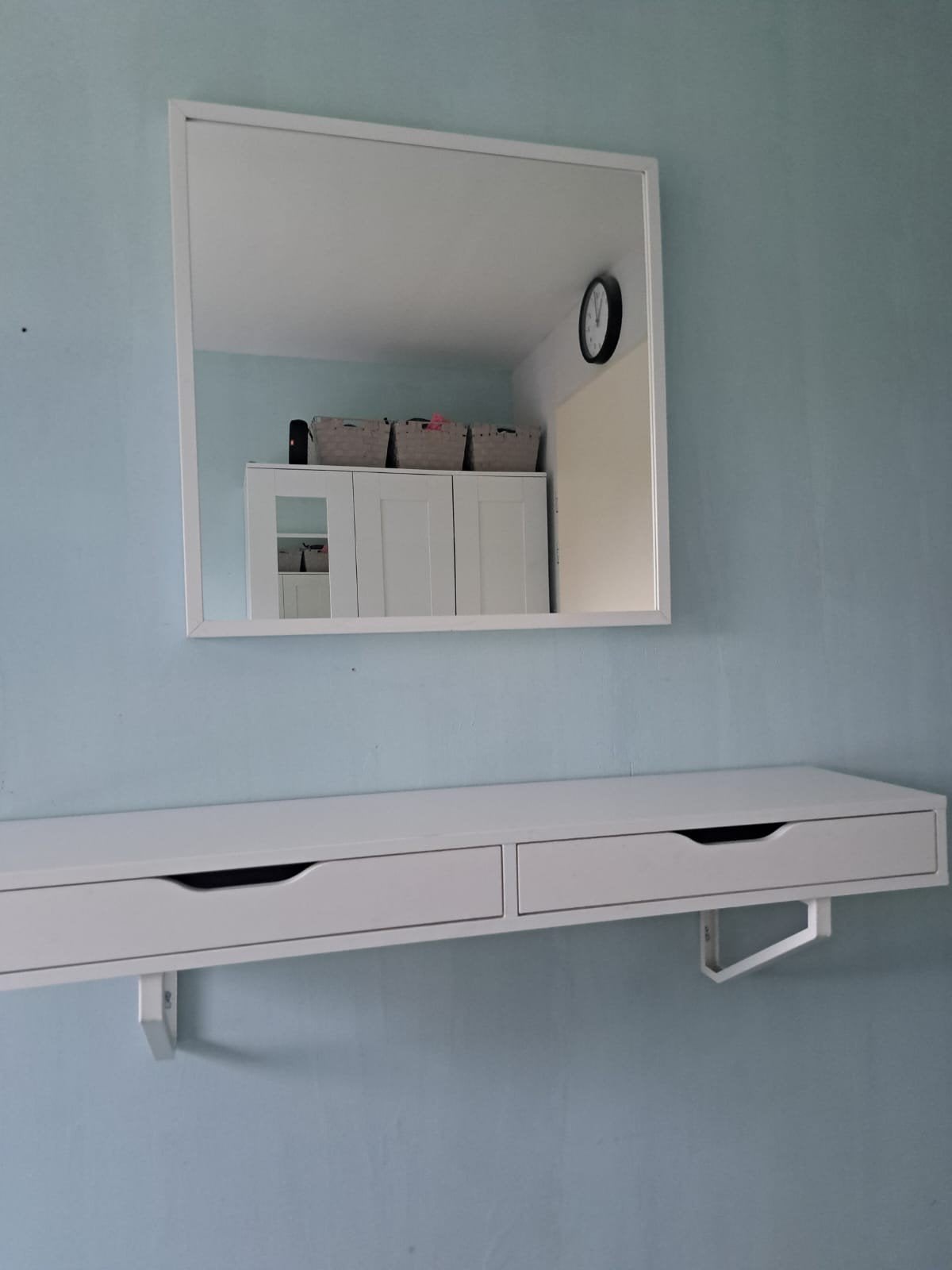IKEA Ekby Alex plank met lades wit 119 x 29 cm, Ophalen, Gebruikt