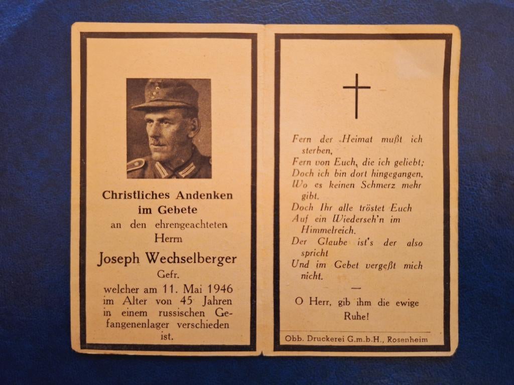 WO2 Duits doodsprentje, Ophalen of Verzenden, Duitsland, Boek of Tijdschrift