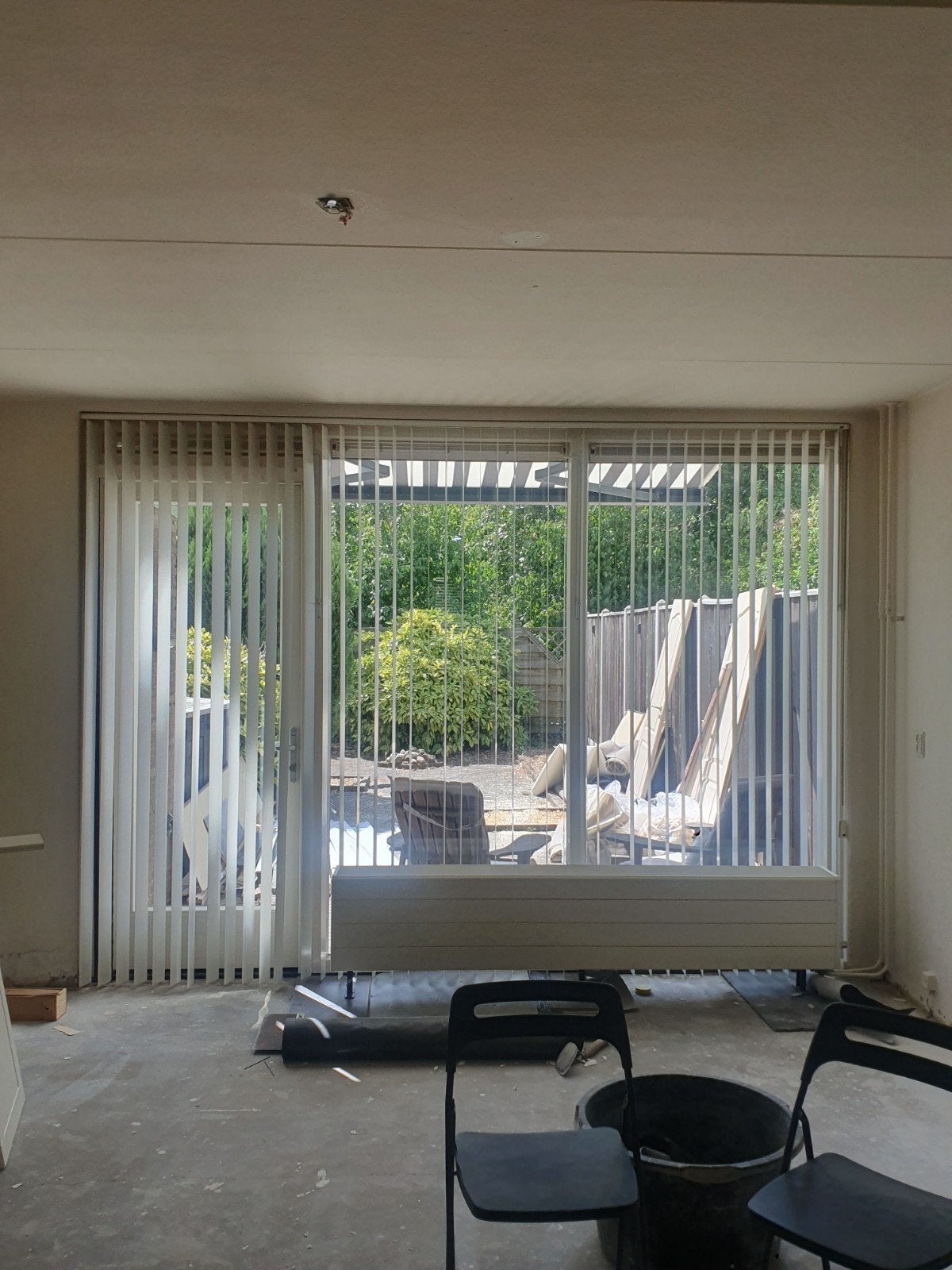 Luxaflex Lamellen - Wit/Lichtgrijs - 350x250 cm, Ophalen, Gebruikt, Lamellen, Grijs