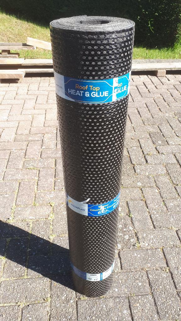 Heat & Glue dakbedekking, Doe-het-zelf en Verbouw, Dakpannen en Dakbedekking, Ophalen, Overige materialen, Zwart, Nieuw