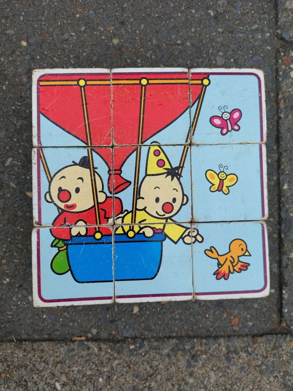 Houten kubuspuzzel Bumba, 2 tot 4 jaar, Gebruikt, Ophalen of Verzenden, Van hout