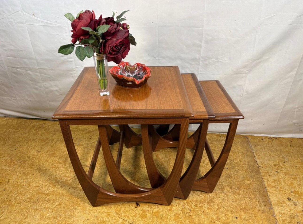 Gratis verzending!VintageTeakbijzettafelsMidCenturyRetro1960, 45 tot 60 cm, Minder dan 55 cm, Gebruikt, GPlan