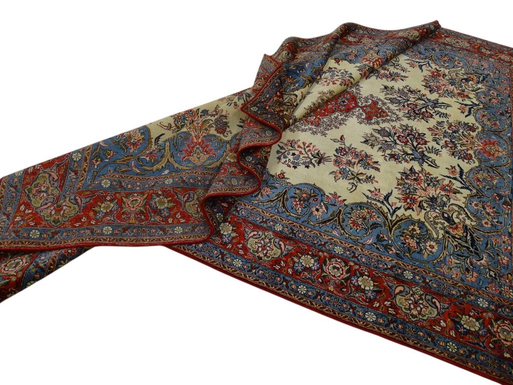 Perzisch tapijt - Ghoum - 305 x 230 cm - Handgeknoopt, Gebruikt, -, -, Crème