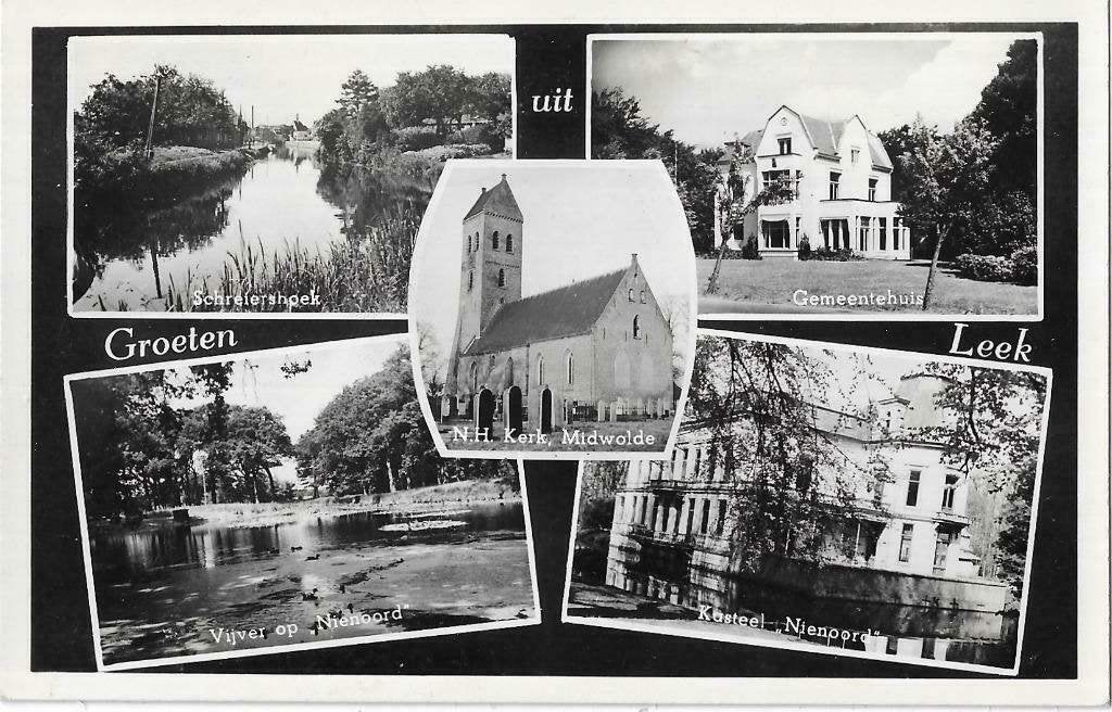 AK Leek - Groeten uit....Dorpsgezichten, Verzenden, 1960 tot 1980, Gelopen, Groningen