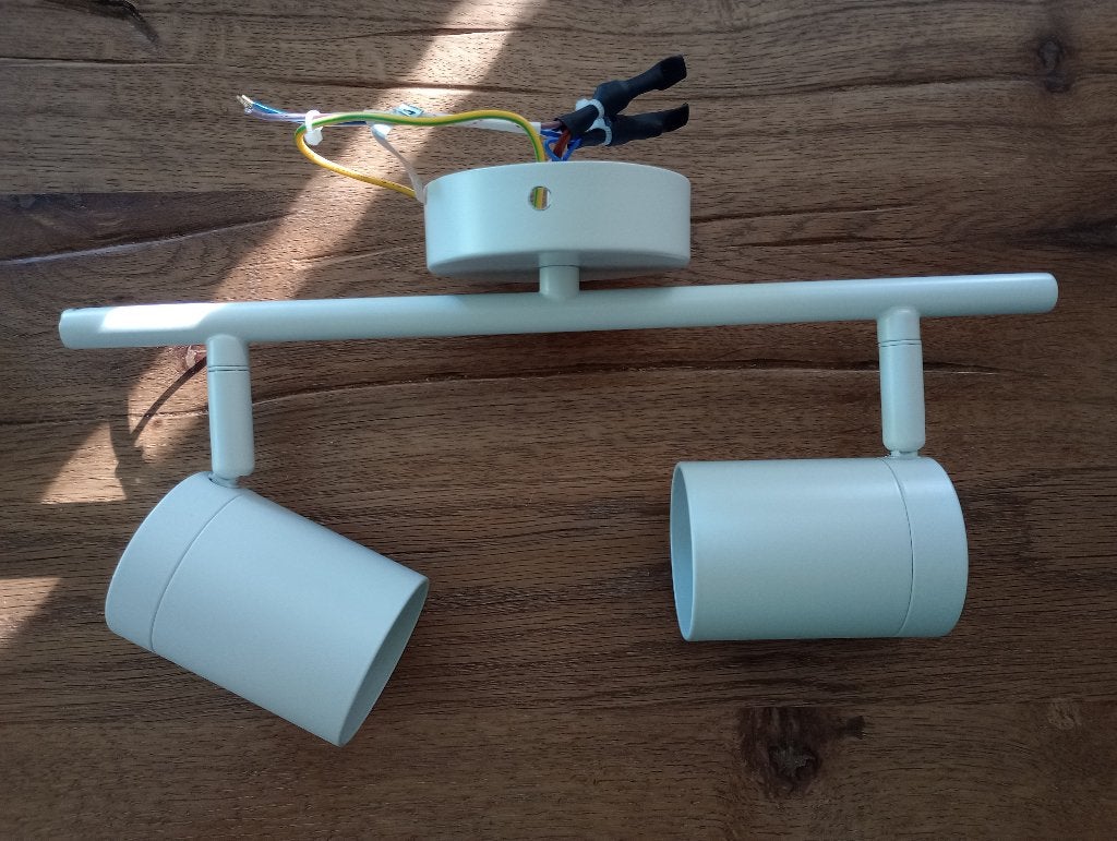 Plafondlamp Lumidora wit + bijpassende spots (nieuw), Ophalen, Modern, GU10, Plafondspot
