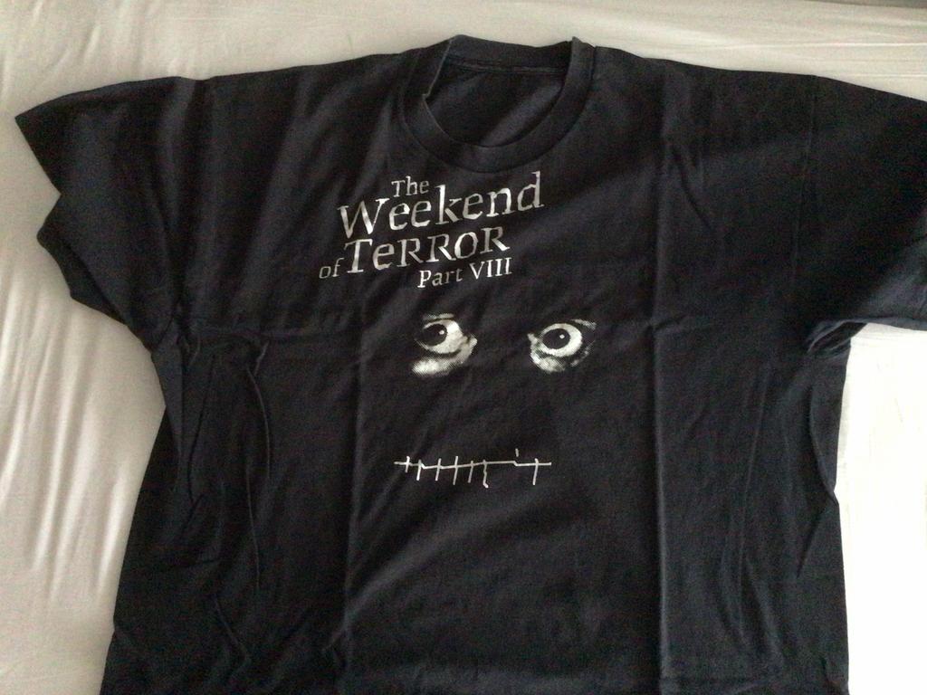 Weekend of Terror t-shirt collector XL. Tuschinski bios., Kleding | Heren, T-shirts, Ophalen of Verzenden, Gedragen, Maat 56/58 (XL)