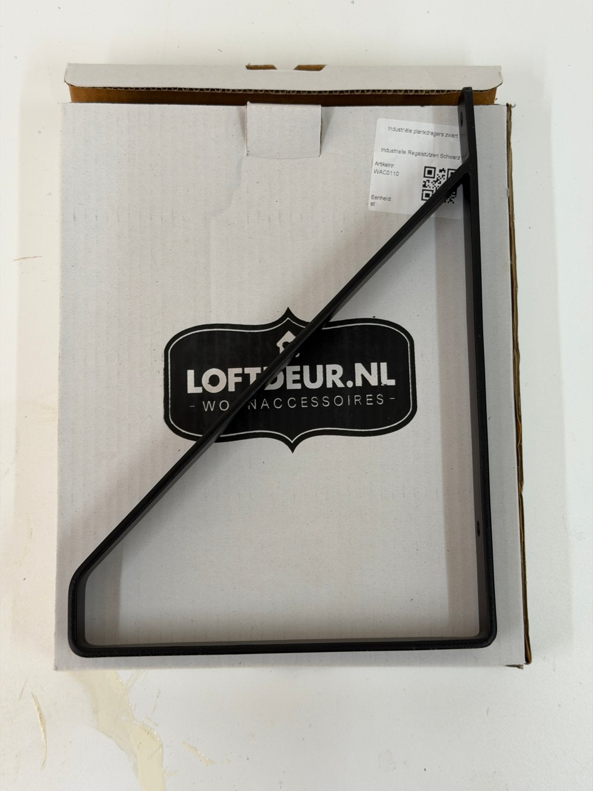 Nieuwe Industriële Plankdragers Staal Zwart (4 stuks), Zwart, Nieuw, Ophalen of Verzenden, Metaal