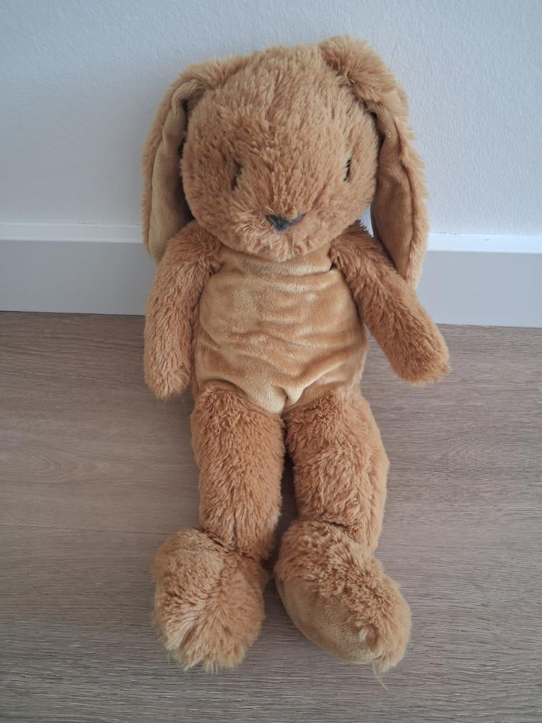 Knuffel konijn okergeel oker geel Evora Kruidvat L1361, Kinderen en Baby's, Speelgoed | Knuffels en Pluche, Ophalen of Verzenden
