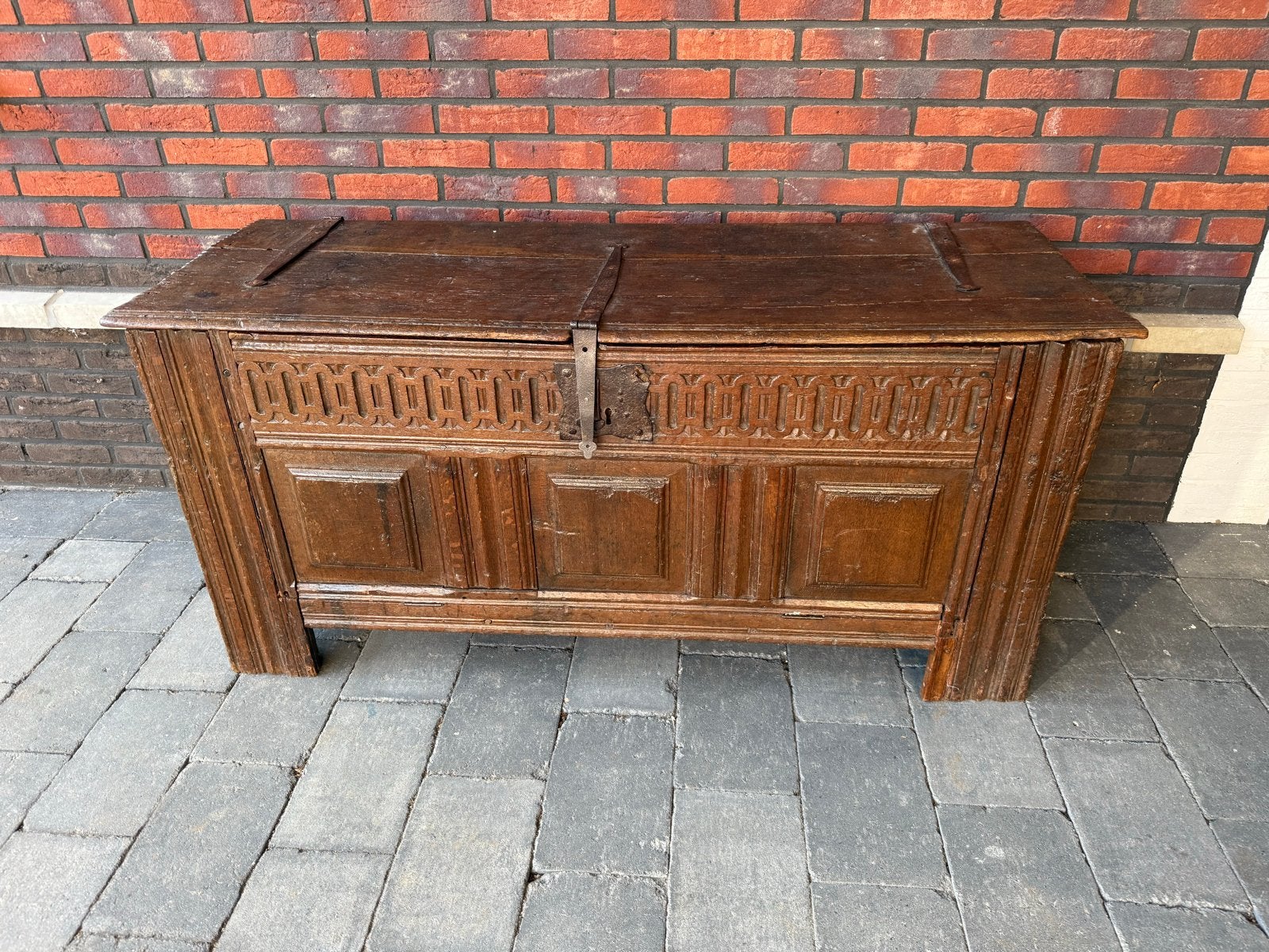 Antieke boeren dekenkist rond 1900, Ophalen of Verzenden