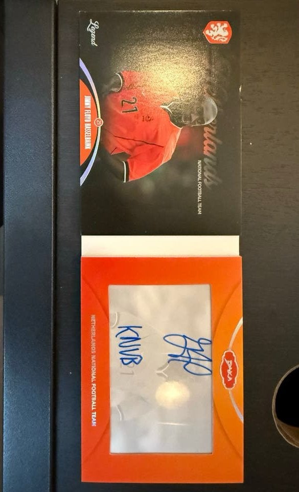 Jimmy Floyd Hasselbaink gesigneerde kaart (05/50), Ophalen of Verzenden, Zo goed als nieuw, Overige binnenlandse clubs, Spelerskaart