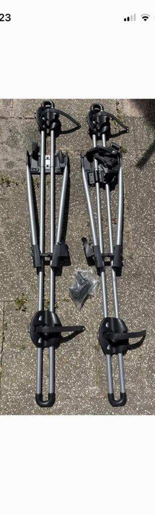 2x Thule FreeRide fietsendrager voor dakdragers, Auto diversen, Fietsendragers, Ophalen, 1 fiets, Zo goed als nieuw, Dakdrager