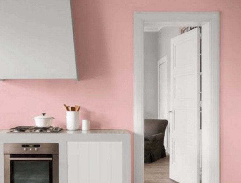 Roze sigma schrobvaste muurverf latex verf muur nieuw, Ophalen, 5 tot 10 liter, Nieuw, Verf