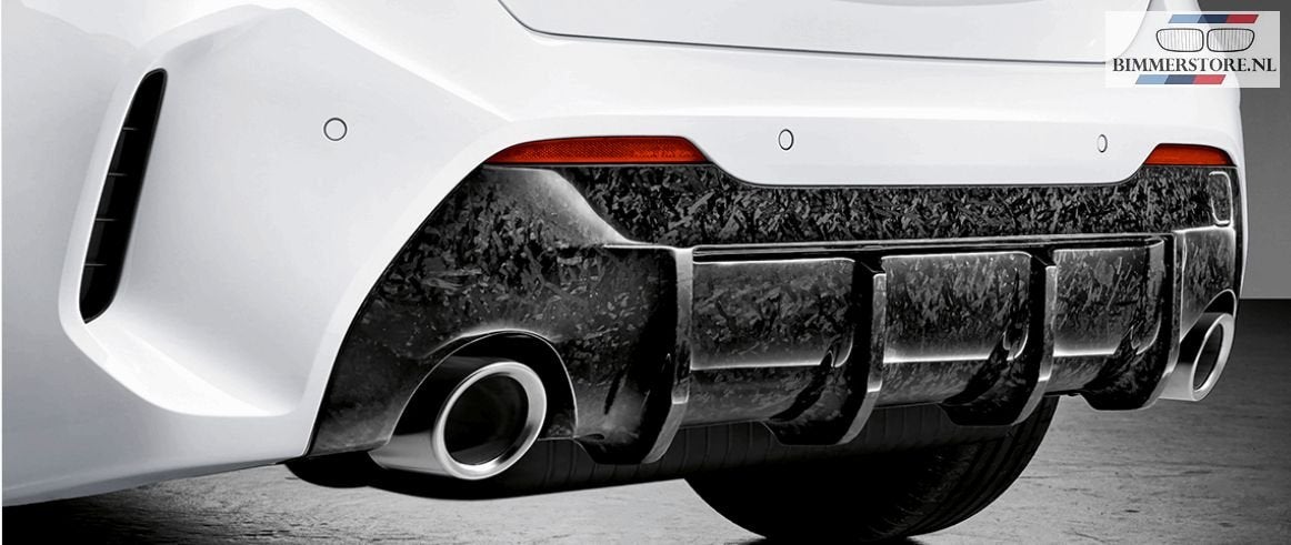 M - Diffuser carbon voor achterbumper nieuw BMW 1 serie F40, Ophalen, Nieuw, Achter, Bumper