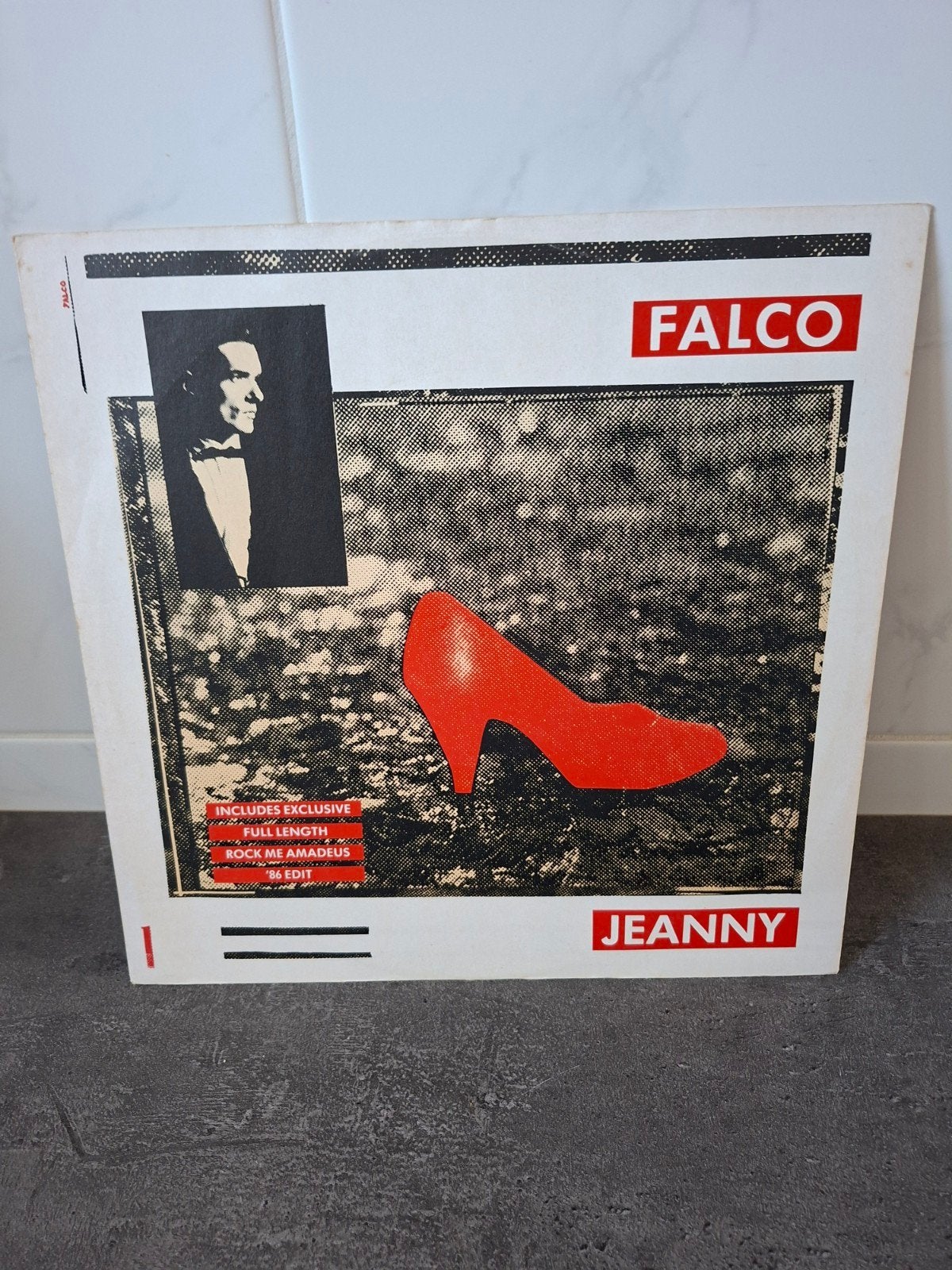 Falco - Jeanny (inclusief Rock Me Amadeus '86 Edit), Ophalen, LP, Gebruikt, Pop