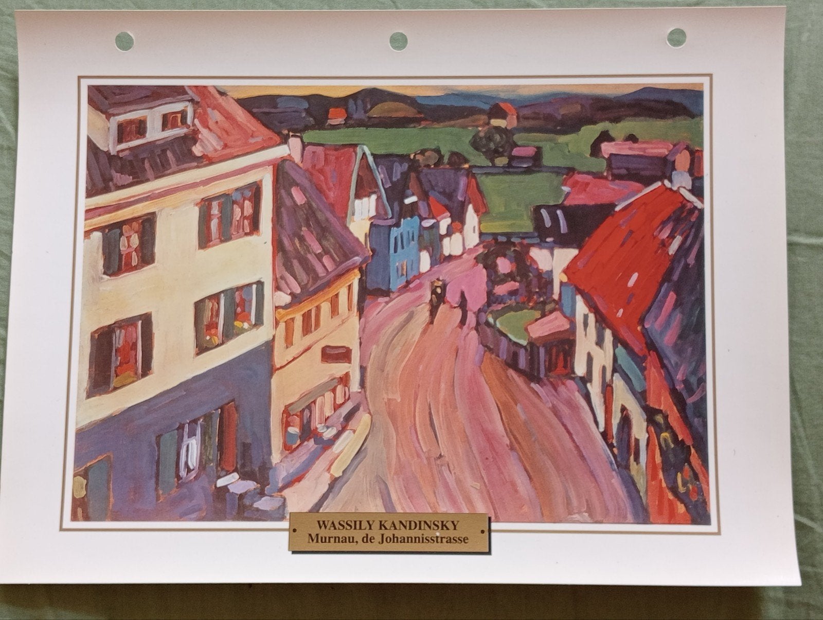 Wassily Kandinsky Murnau Johannisstrasse print 1995, Verzamelen, Ophalen of Verzenden, 1980 tot heden, Overige onderwerpen
