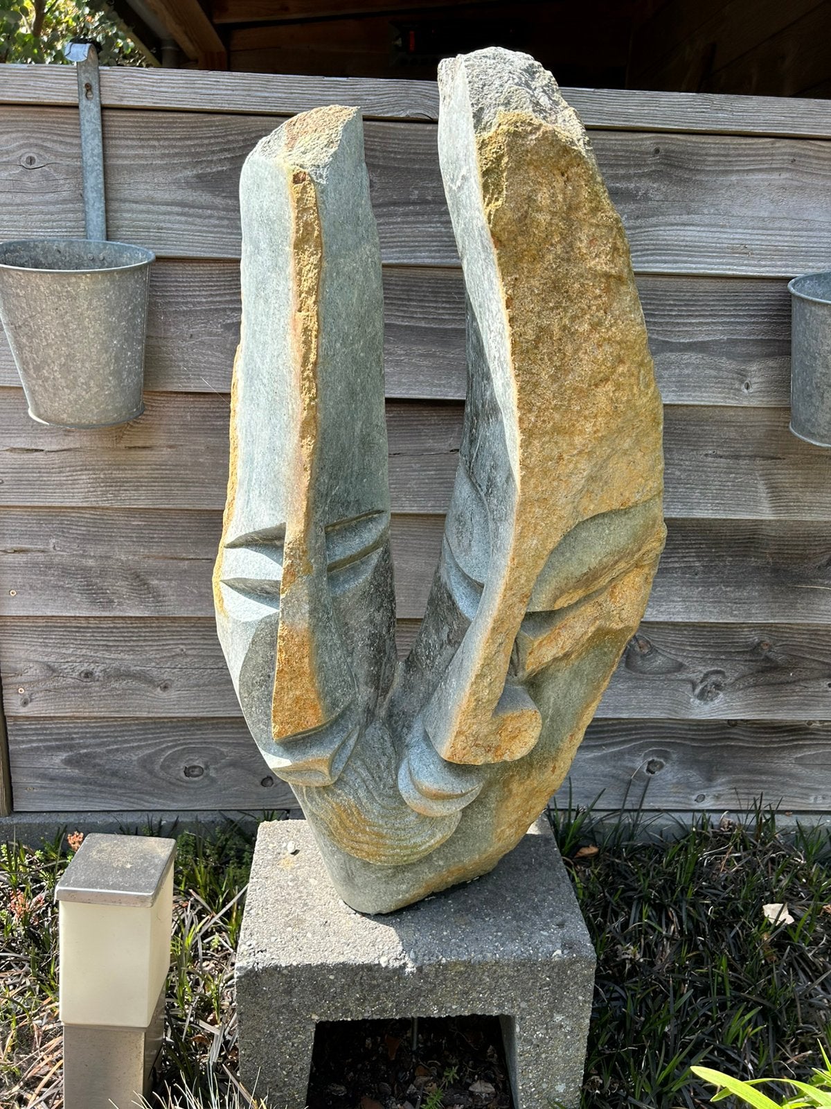 Mooi beeld van Mashford Kanyemba, Antiek en Kunst, Ophalen, Steen of Keramiek, Beeld, Man