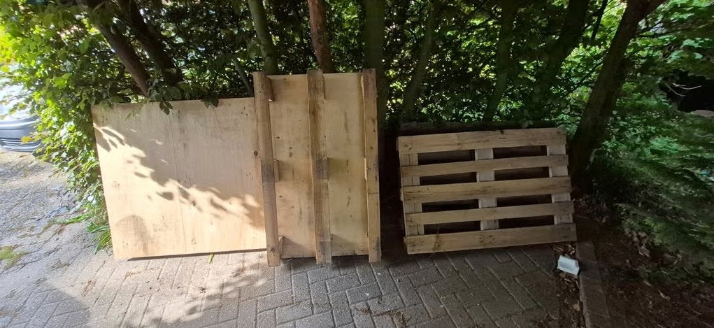 Pallets gratis af te halen, Doe-het-zelf en Verbouw, Hout en Planken, Ophalen, Zo goed als nieuw, Pallet, Minder dan 200 cm