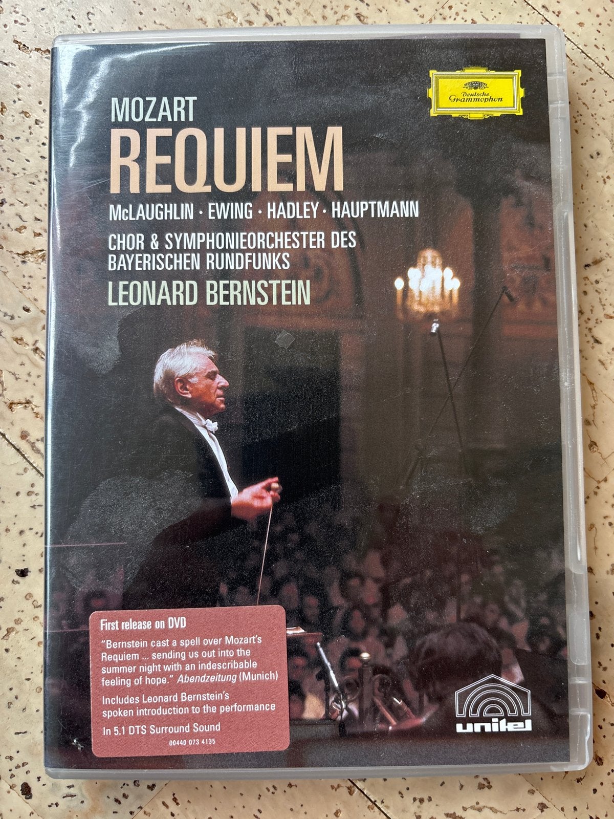 Mozart Requiem - Leonard Bernstein DVD, Cd's en Dvd's, Gebruikt, Mozart, Requiem, Ophalen of Verzenden