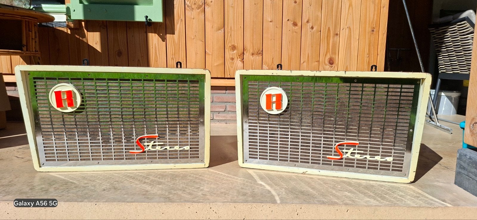 Rock-ola 1620 stereo speakerset, Verzamelen, Ophalen, Gebruikt, Rock Ola